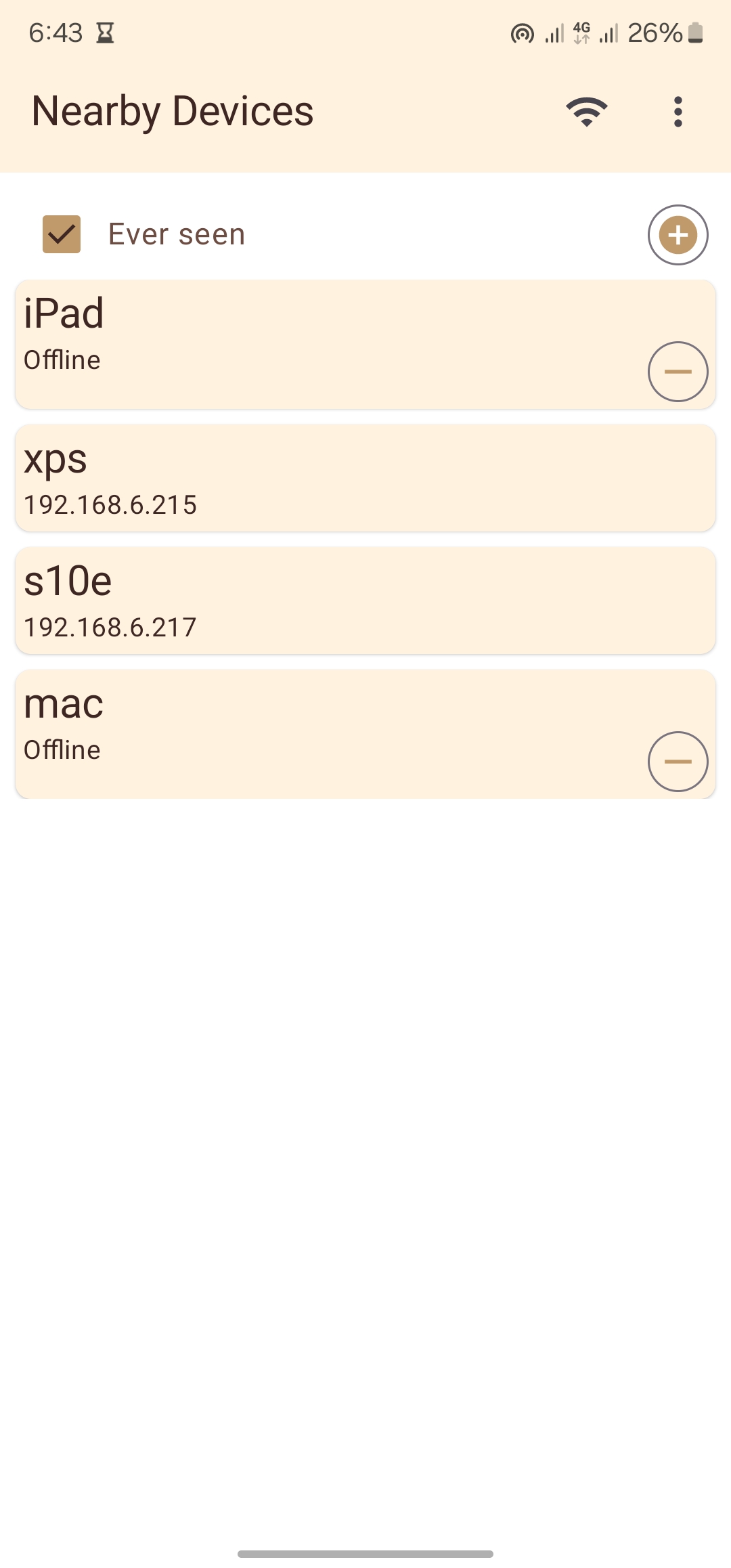Android Nearby Devices